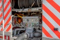 Old fire truck control panel Royalty Free Stock Photo