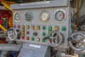 Old fire truck control panel Royalty Free Stock Photo