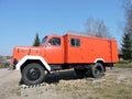 Old fire truck, Lithuania Royalty Free Stock Photo