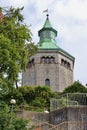 Old fire watch tower in Stavanger, Norway. Royalty Free Stock Photo