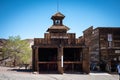 Old firehouse in a town in the far west Royalty Free Stock Photo