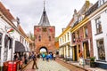 The old Fish Gate in the village of Elburg in the Netherlands Royalty Free Stock Photo