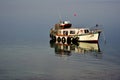 An old fish trawler at anchor in Saldanha Bay