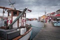 Old fisher boat in SmÃ¶gen on the west coast of Sweden