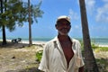 Old fisherman, Pingwe coastline, Zanzibar, Tanzania, Africa