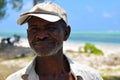 Old fisherman, Pingwe coastline, Zanzibar, Tanzania, Africa
