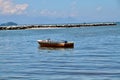 A fishing boat in the sea Royalty Free Stock Photo