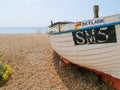 Old fishing boat on Brighton Beach Royalty Free Stock Photo