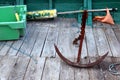 Old fishing boat equipment Royalty Free Stock Photo