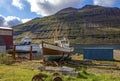 Old fishing boat in Iceland2 Royalty Free Stock Photo