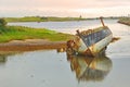 Old fishing boat in ireland Royalty Free Stock Photo