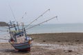 Old fishing boat parked Royalty Free Stock Photo