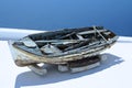 Old fishing boat in Santorini, Greece Royalty Free Stock Photo