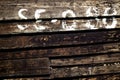 Old fishing boat wood boards texture