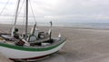 Old Fishing Boats Ashore on Thorup Strand Beach in Denmark