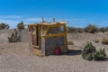 Old fishing boats cabin on the beach, Patagonia, Argentina Royalty Free Stock Photo