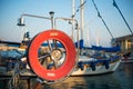 Old fishing boats in Limassol harbour. Cyprus Royalty Free Stock Photo