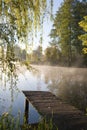 Old fishing gantry Royalty Free Stock Photo