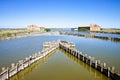 Old fishing home in the Comacchio's valleys Royalty Free Stock Photo