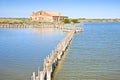 Old fishing home in the Comacchio's valleys Royalty Free Stock Photo