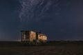 Old fishing hut in the night Royalty Free Stock Photo