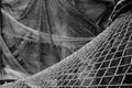 Old fishing nets. Royalty Free Stock Photo