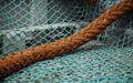 Old fishing nets Royalty Free Stock Photo