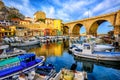 Old fishing port in Marseilles, Provence, France Royalty Free Stock Photo