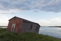 Old fishing shed near the ocean Royalty Free Stock Photo