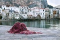 Cefalu old fishing town Royalty Free Stock Photo
