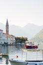 The old fishing town of Perast on the shore of Kotor Bay Royalty Free Stock Photo