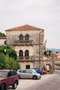 The old fishing town of Perast on the shore of Kotor Bay Royalty Free Stock Photo