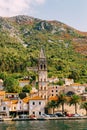 The old fishing town of Perast on the shore of Kotor Bay Royalty Free Stock Photo