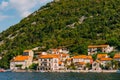 The old fishing town of Perast on the shore of Kotor Bay Royalty Free Stock Photo