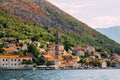 The old fishing town of Perast on the shore of Kotor Bay Royalty Free Stock Photo