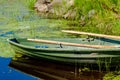 Old fishing wooden rowboat Royalty Free Stock Photo