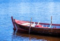 Old fishing wooden rowboat Royalty Free Stock Photo