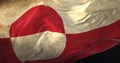 Old flag of Greenland waving. Loop