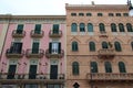 old flat buildings - palermo - italy