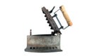 Old flat iron still ready to ironing Royalty Free Stock Photo