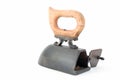 Old flat iron still ready to ironing Royalty Free Stock Photo
