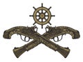 Old flintlock pistol