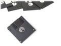 Old floppy disks for computer on the white. Royalty Free Stock Photo