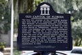 Old Florida State Capitol Historical Sign in Tallahassee Royalty Free Stock Photo