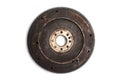 Old flywheel isolated on white background. Royalty Free Stock Photo