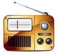 Old FM radio icon Royalty Free Stock Photo