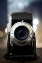 Old folding photocamera Royalty Free Stock Photo