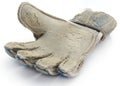 Old football gloves Royalty Free Stock Photo