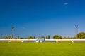 Old football stadium Royalty Free Stock Photo