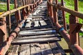 Old footbridge with balustrade